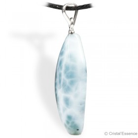 Pierre Larimar en pendentif cabochon