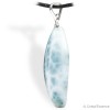 Pierre Larimar en pendentif cabochon