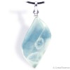 Pierre Larimar en pendentif cabochon