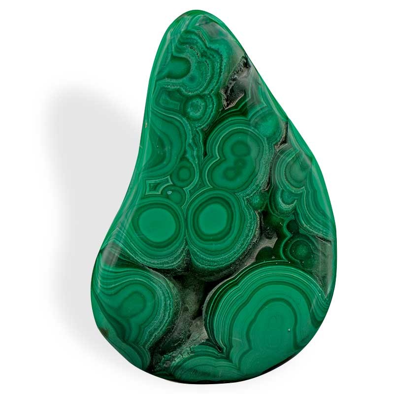 Malachite plaque plate