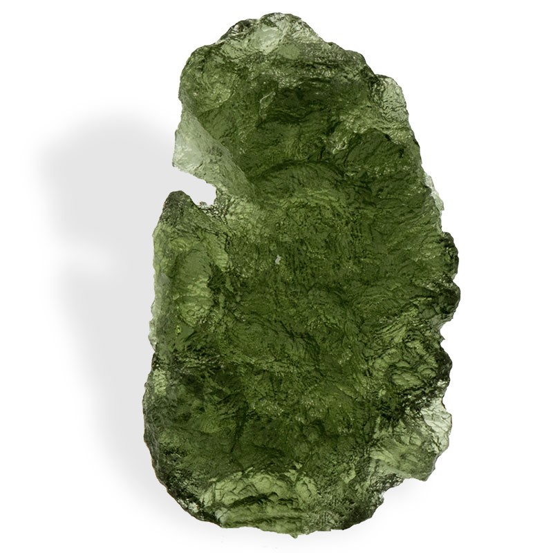 Moldavite specimen brut entier, pierre d'ouverture du cœur