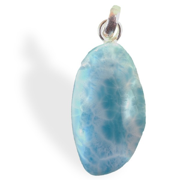 Pendentif Larimar, pierre d'apaisement du stress