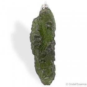 Moldavite brut en pendentif, moldavite authentique