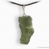 Moldavite authentique, pierre d'ouverture du coeur