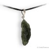 Moldavite authentique, naturelle, en pendentif