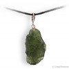 Moldavite brut, spécimen entier, pendentif attache, 3,57g