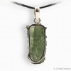 Moldavite pendentif argent, pierre de cœur par excellence