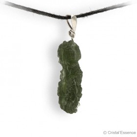 Moldavite authentique en pendentif