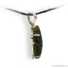 Moldavite pendentif argent, pierre de cœur par excellence