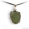 Moldavite pendentif argent,
