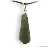 Moldavite, en pendentif, pierre de cœur