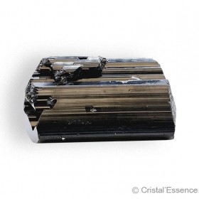 Pierre Tourmaline noire de Madagascar. Cristal biterminé