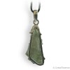 Moldavite pendentif argent, pierre de cœur par excellence