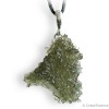 Moldavite de Nesmen Forest, pendentif argent, très rare, 4,3 g