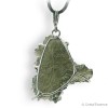 Moldavite de Nesmen Forest, pendentif argent, très rare, 4,3 g