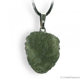 Moldavite, spécimen entier brut, pendentif attache, 3,32 g