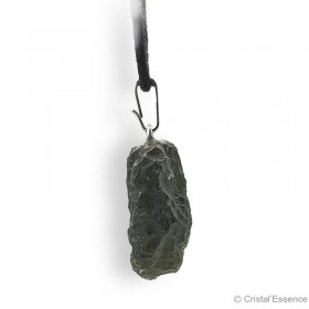 Moldavite, spécimen entier brut, pendentif attache, 3,32 g
