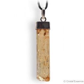 Pendentif Topaze impériale, montage argent