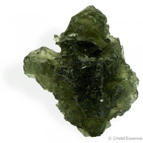 Moldavite, spécimen entier brut pierre d'ouverture à la vie, correspond au chakra du coeur