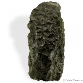 Moldavite specimen authentique brut entier, pierre d'ouverture du cœur,