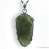 Pendentif de dimension exceptionnelle en Moldavite. Pierre de coeur. Très rare.