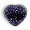 Cœur Améthyste d'Uruguay, pour épurer l'énergie, pierre de tempérance