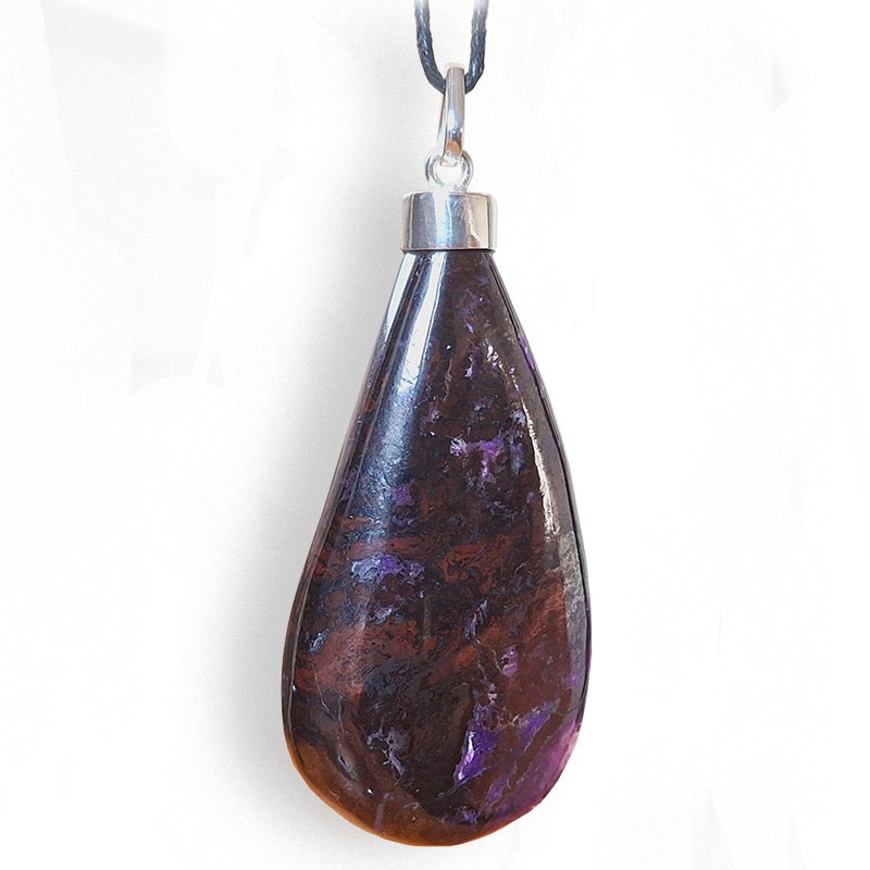 Sugilite en pendentif argent