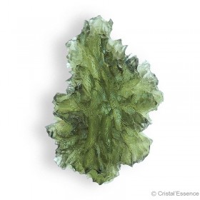 Les Moldavites de Besednice, comme celle-ci, sont très rares : les regarder dans leur transparence