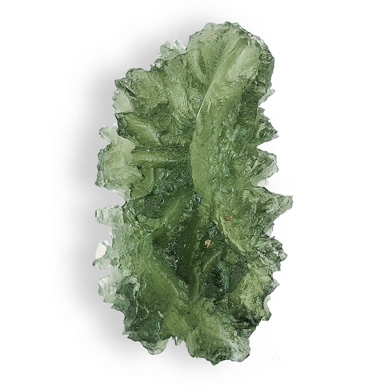 Les Moldavites de Besednice, comme celle-ci, sont très rares : les regarder dans leur transparence