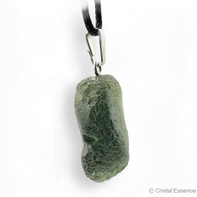 Moldavite authentique en pendentif