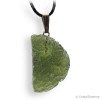 Moldavite brut en pendentif, moldavite naturelle authentique