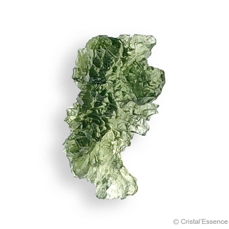 Moldavite de Nesmen Forest, de qualité exceptionnelle, pierre de coeur