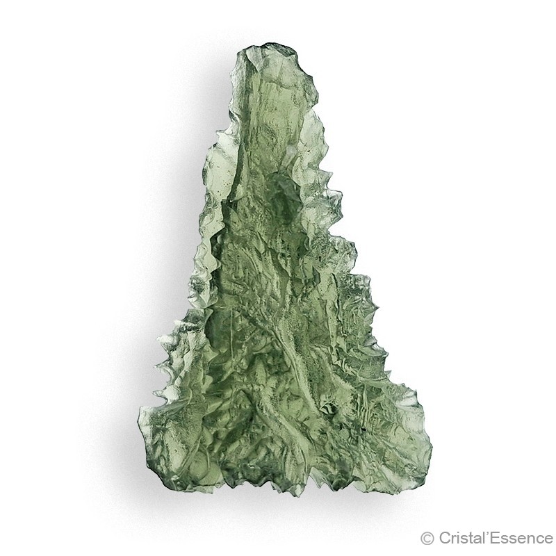 Moldavite de Nesmen Forest, de qualité exceptionnelle, pierre de coeur
