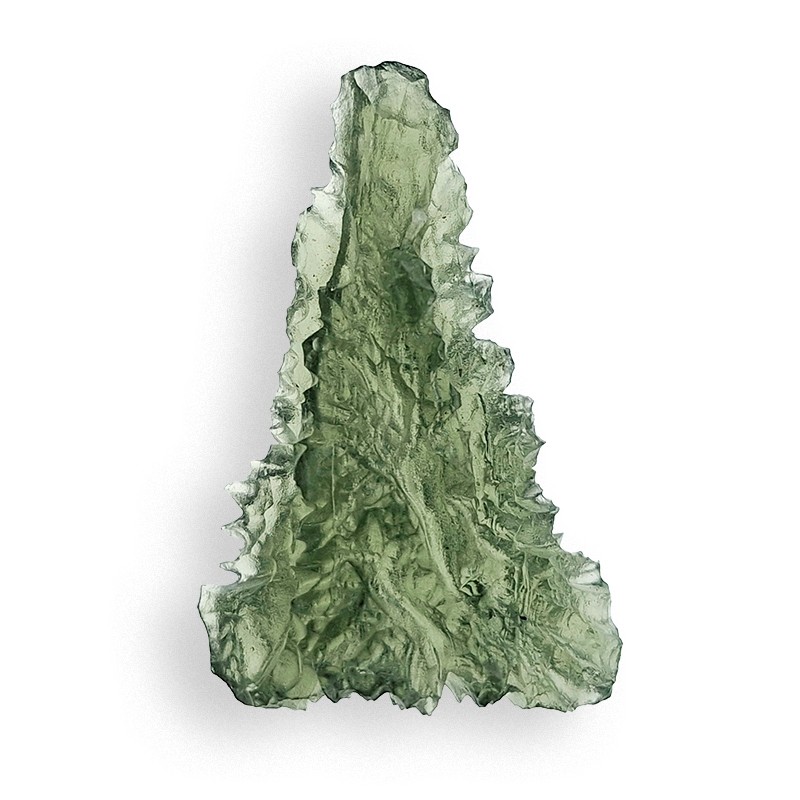 Moldavite de Nesmen Forest, de qualité exceptionnelle, pierre de coeur