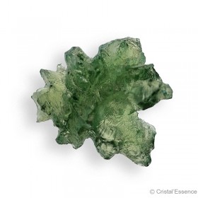 Moldavite de Nesmen Forest, de qualité exceptionnelle, pierre de coeur