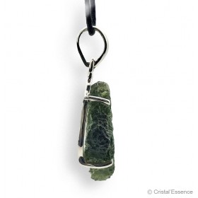 Moldavite authentique en pendentif