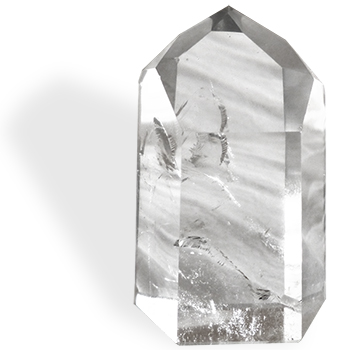 Prisme Cristal de roche pour concentrer l'énergie