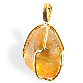 Pendentif Citrine pour développer la confiance en soi